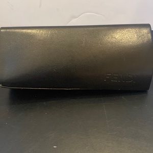 Fendi triangle twist black eyeglass / sunglasses hard shell case